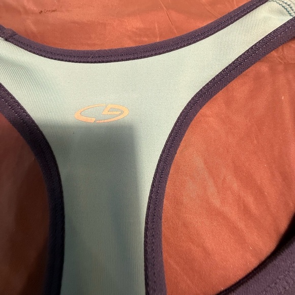 Champion Green and Blue Sports Bra Racerback Design Size XL - Picture 4 of 6